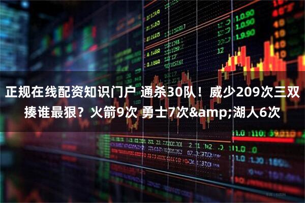 正规在线配资知识门户 通杀30队！威少209次三双揍谁最狠？火箭9次 勇士7次&湖人6次